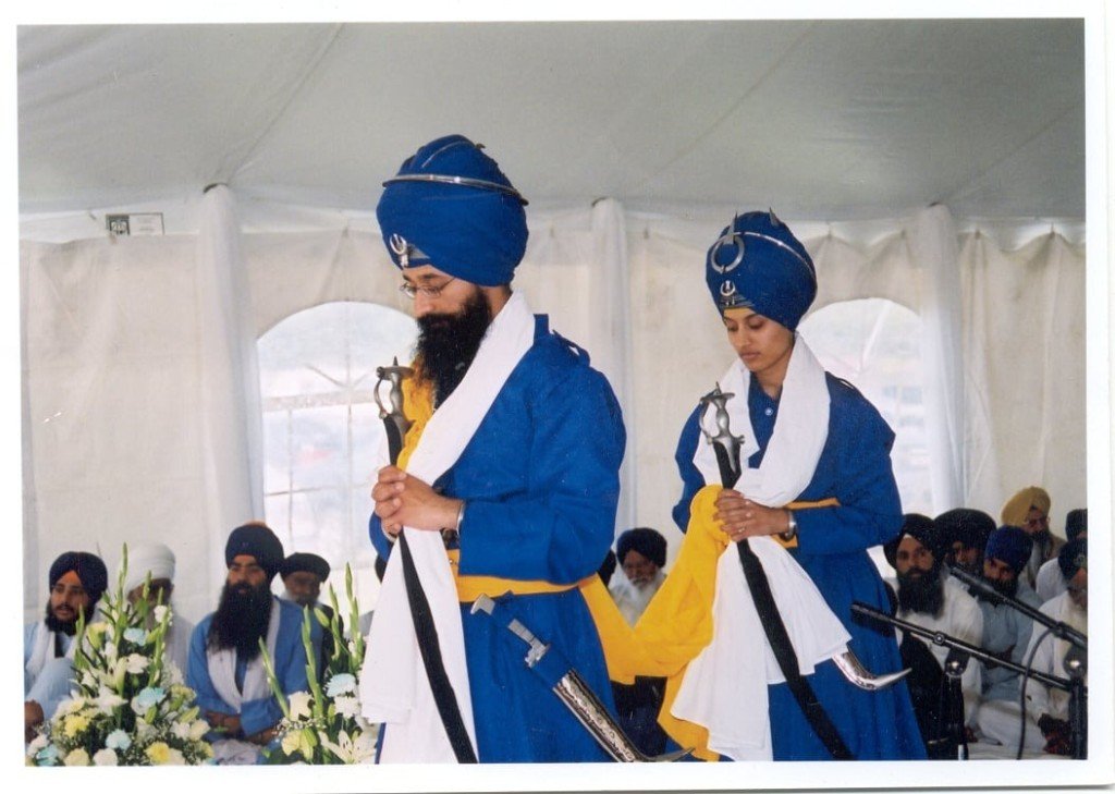 Sikh ceremony at Anand Karaj preparation